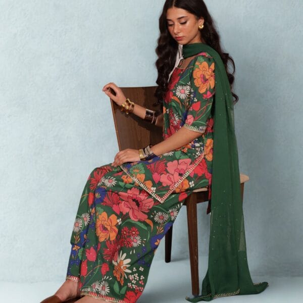 Meadow Floral - 3 Pc Kurta Set
